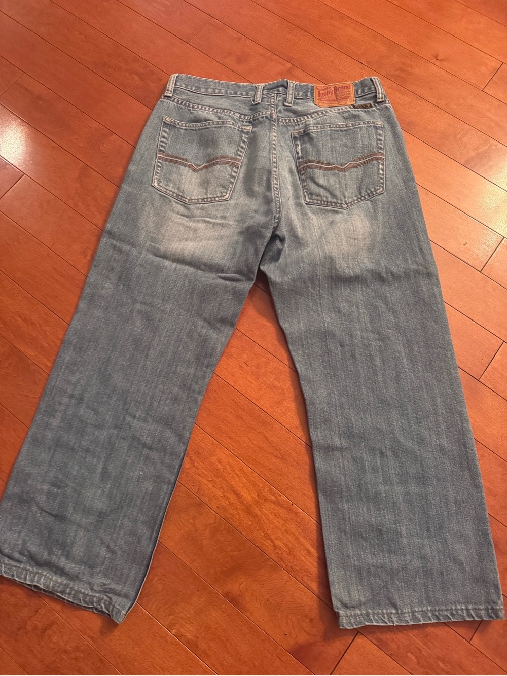 lucky brand Men's Washed Blue Relaxed Jeans